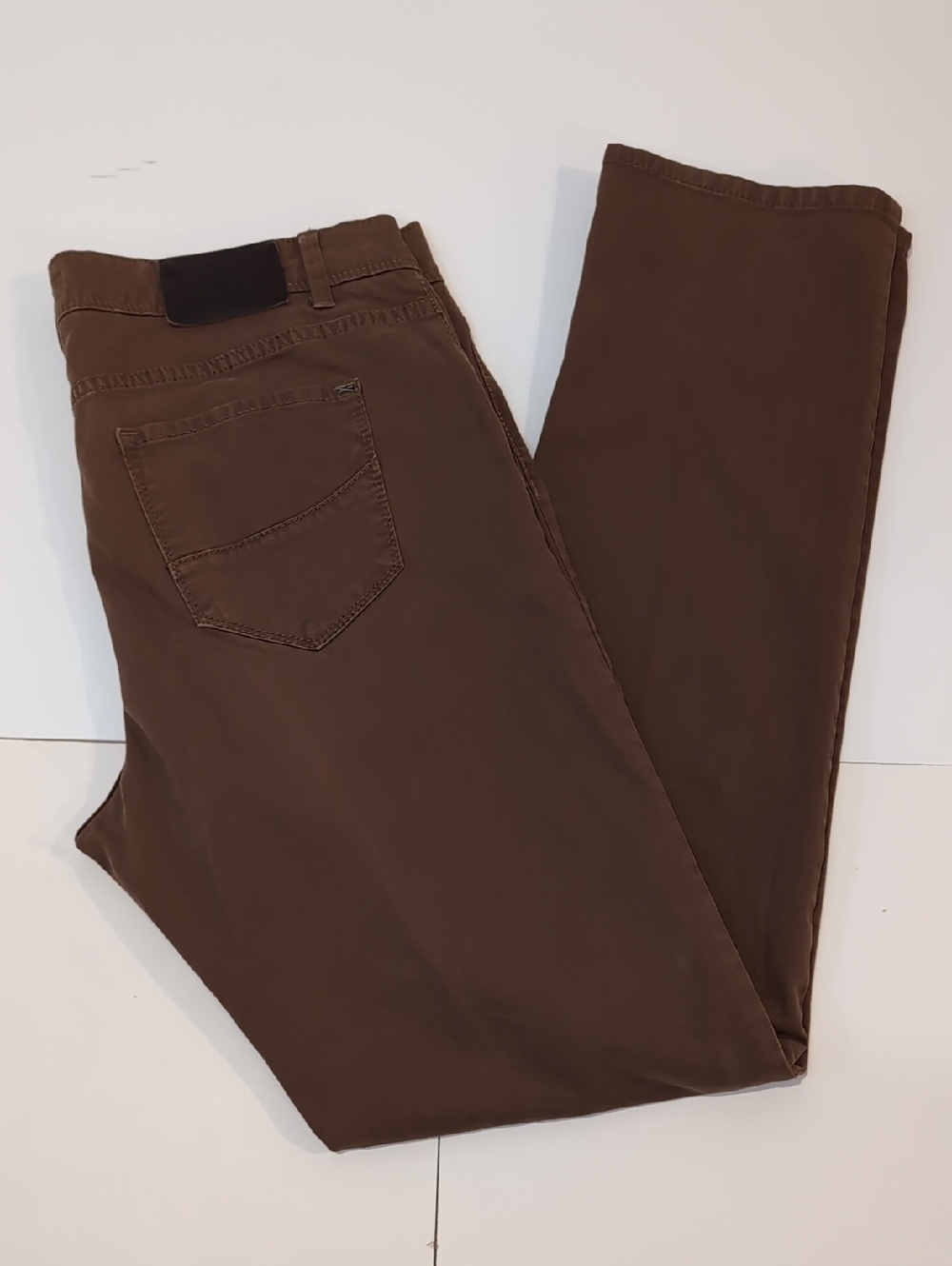 Brax Cadiz Brown Straight Pants Chino